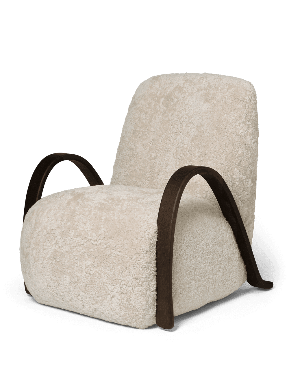 Ferm Living Buur Lounge Chair - Sheepskin - Moonlight — фото 2