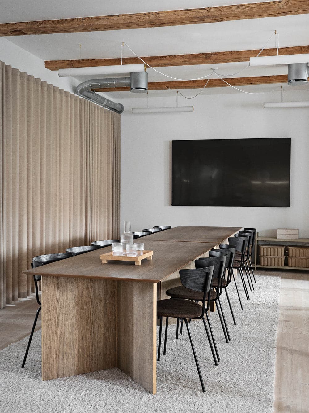 Ferm Living Mingle Table Top - Rectangular - Dark Veneer — фото 5