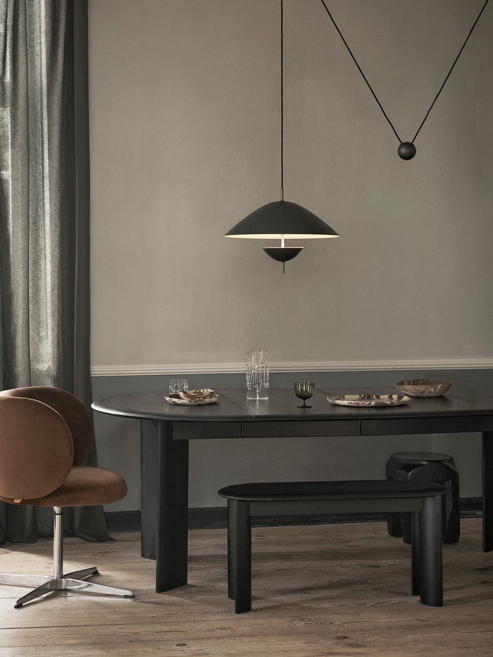 Ferm Living Lod Pendant - Blackened Iron — фото 3