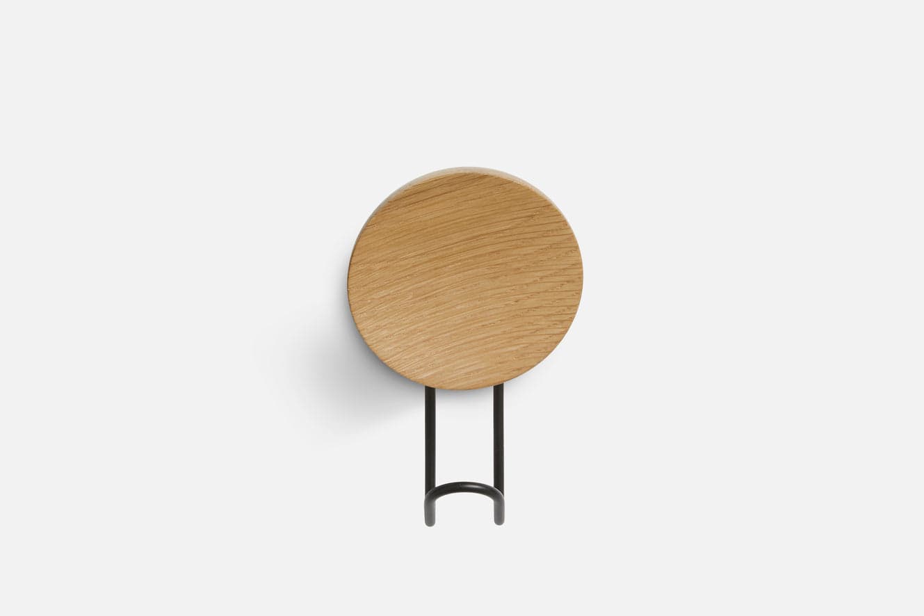 WOUD Around wall hanger (Large) - Oak/Black — фото 5