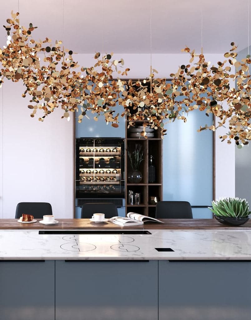 Terzani Argent 6 linear multi light pendant — фото 4