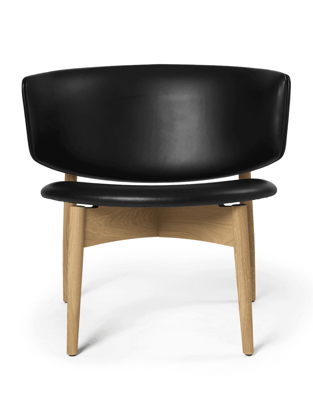 Ferm Living Herman Lounge Chair - Wood - Envy Leather - Oak/Black — фото 2