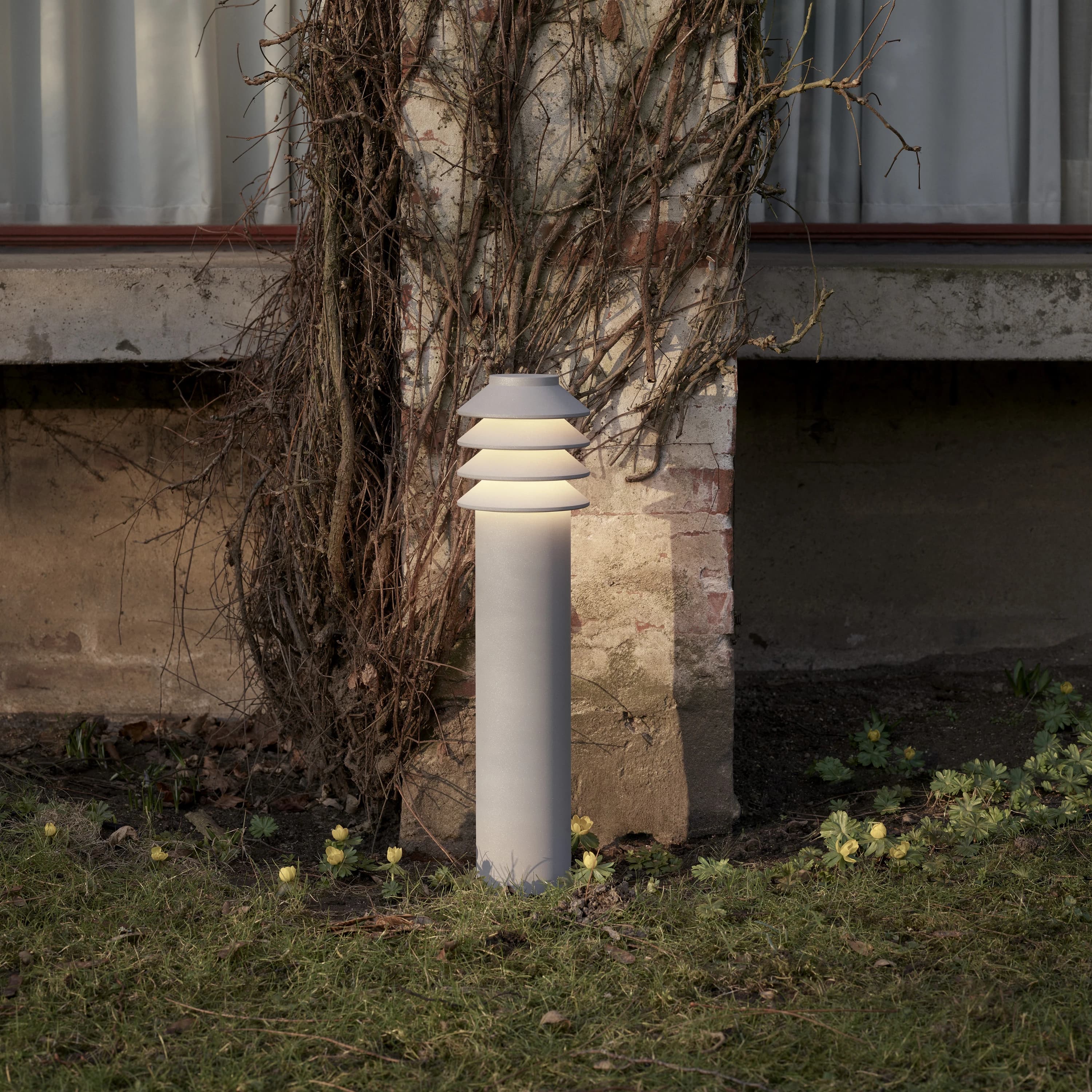 Louis Poulsen Bysted Garden Bollard Aluminium colour texture SHORT — фото 2