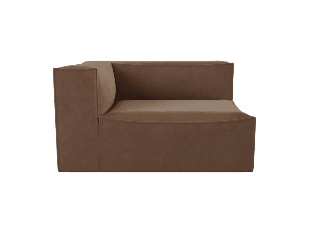 Ferm Living Catena Sofa Armrest Left L400 - Rich Velvet - Soft Brown — фото 2