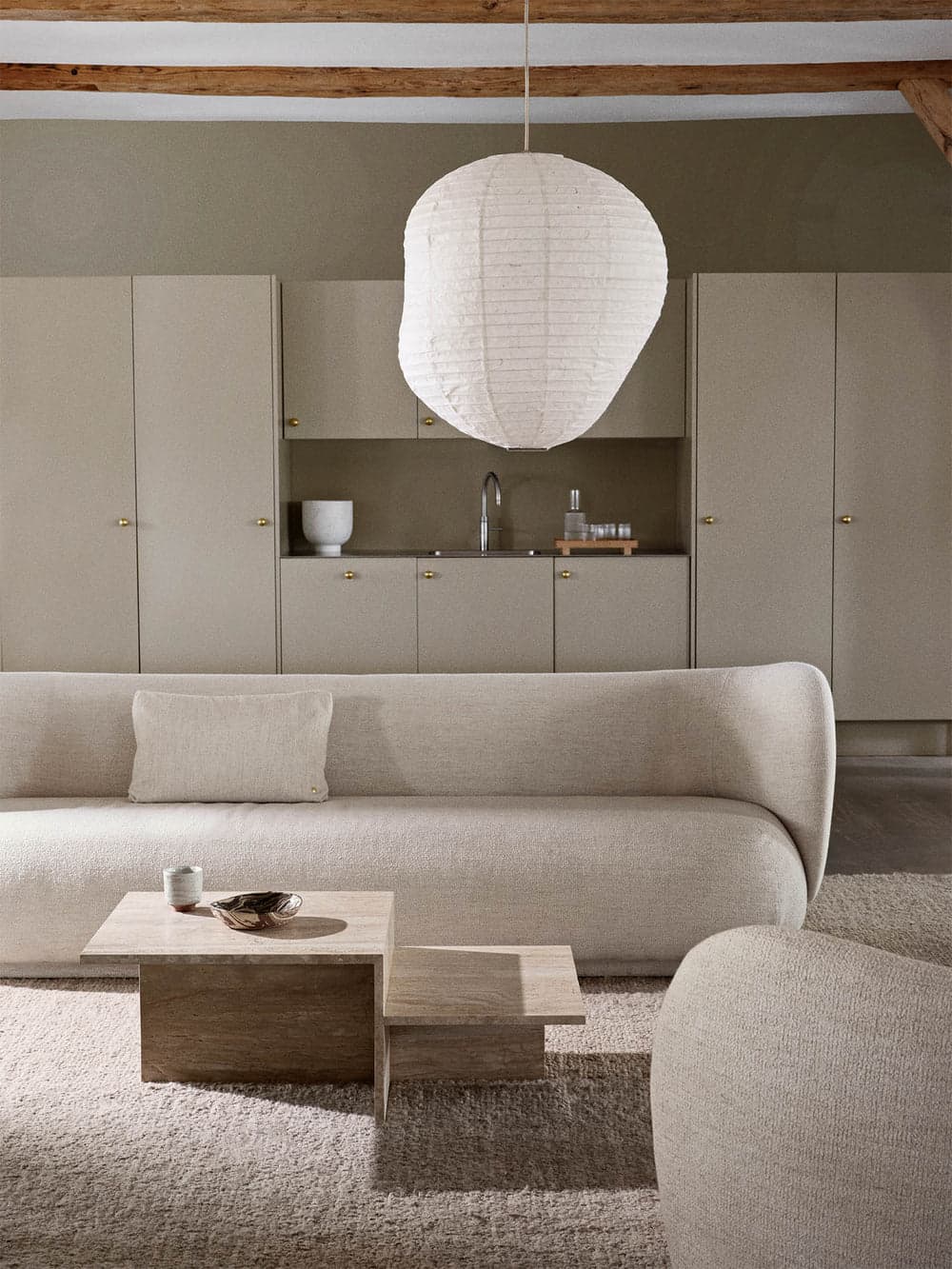 Ferm Living Distinct Coffee Table - Travertine — фото 4
