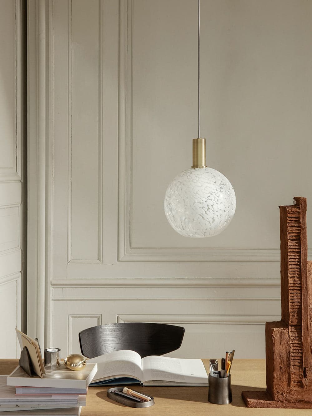 Ferm Living Casca Shade Sphere - Milk — фото 3