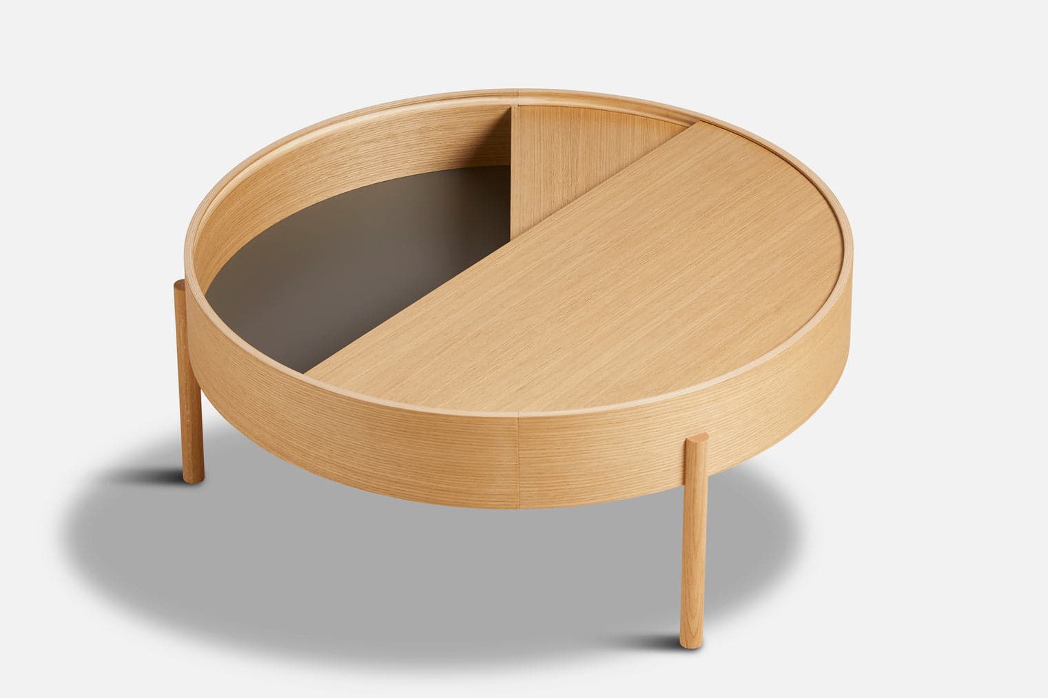 WOUD Arc coffee table (89 cm) - Oiled oak — фото 4