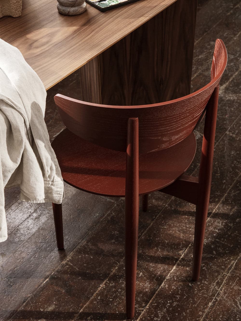 Ferm Living Herman Dining Chair - Wood - Red Brown — фото 3