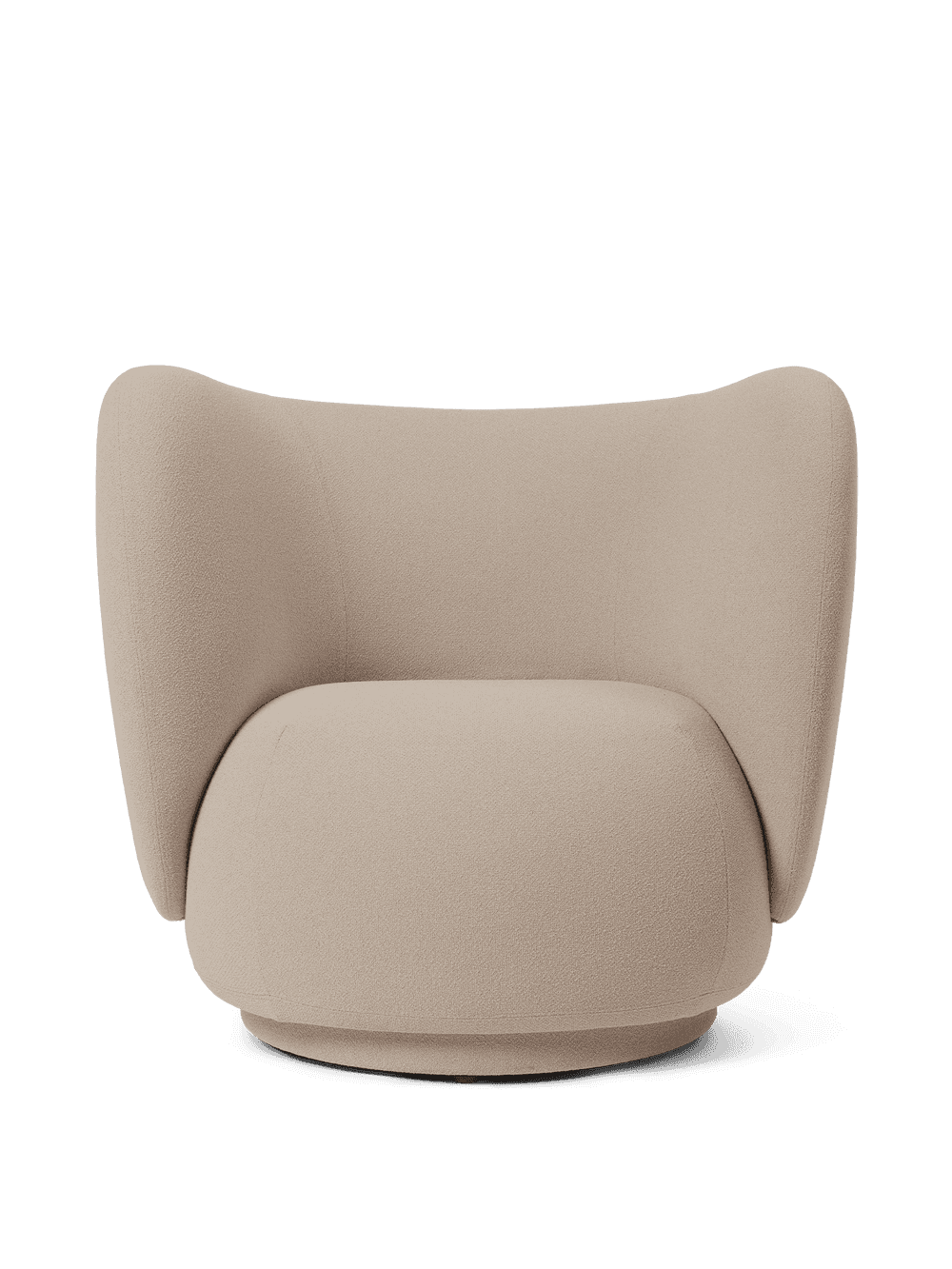 Ferm Living Rico Lounge Chair - Swivel - Grain - Cashmere — фото 2