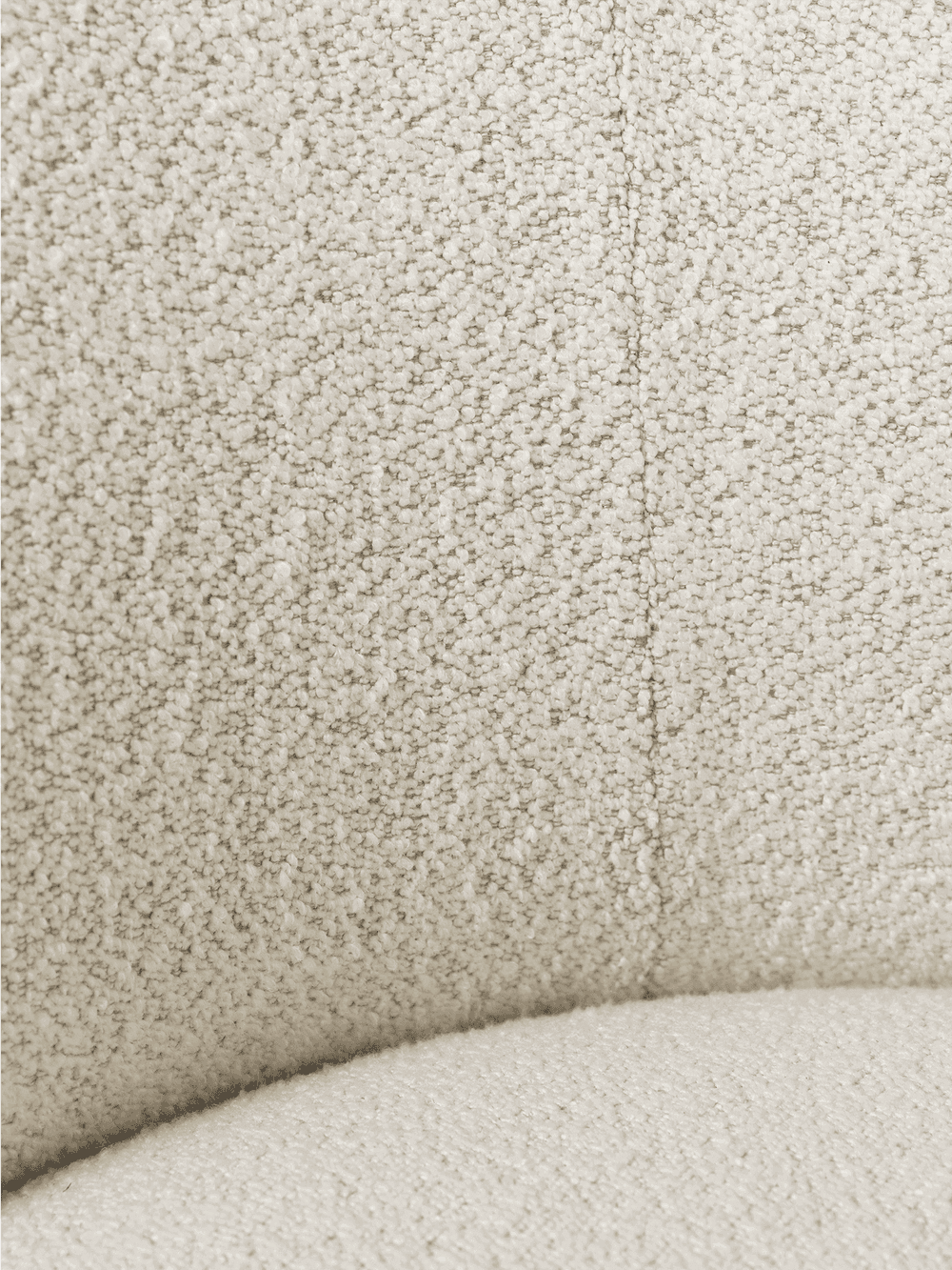 Ferm Living Rico Lounge Chair - Swivel - Soft Bouclé - Off-White/Sand — фото 4