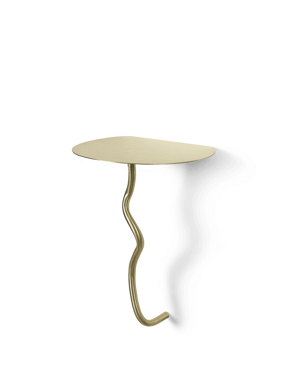 Ferm Living Curvature Wall Table - Brass — фото 4