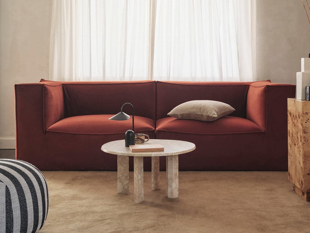 Ferm Living Catena Sofa Armrest Left S400 - Rich Velvet - Rust — фото 3