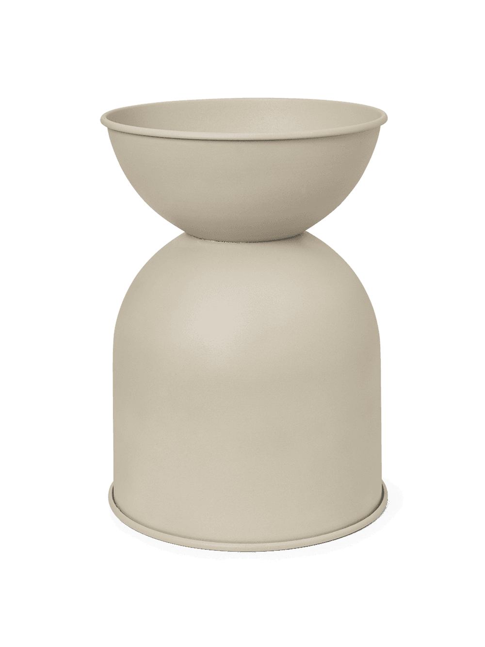 Ferm Living Hourglass Pot - Large - Cashmere — фото 4