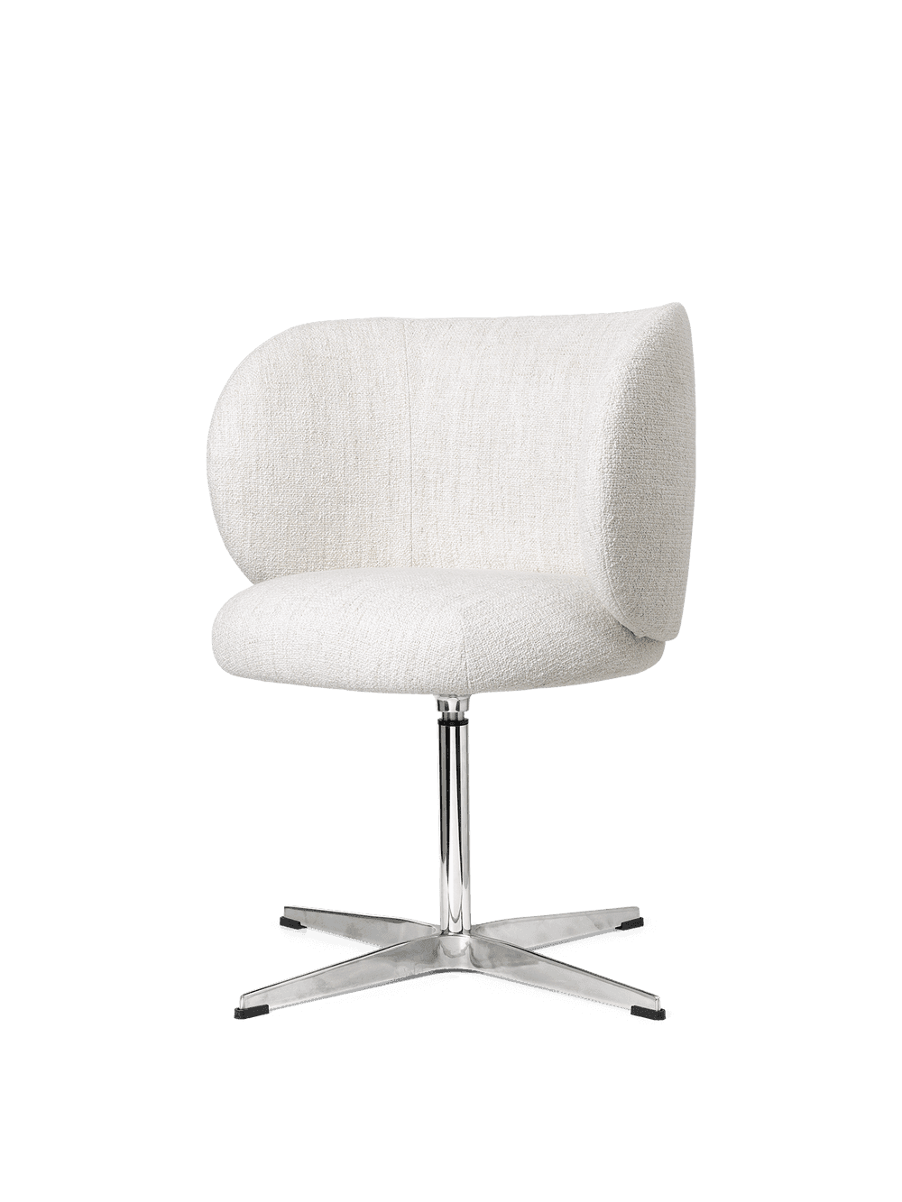 Ferm Living Rico Dining Chair - Swivel - Bouclé - Off-White — фото 6