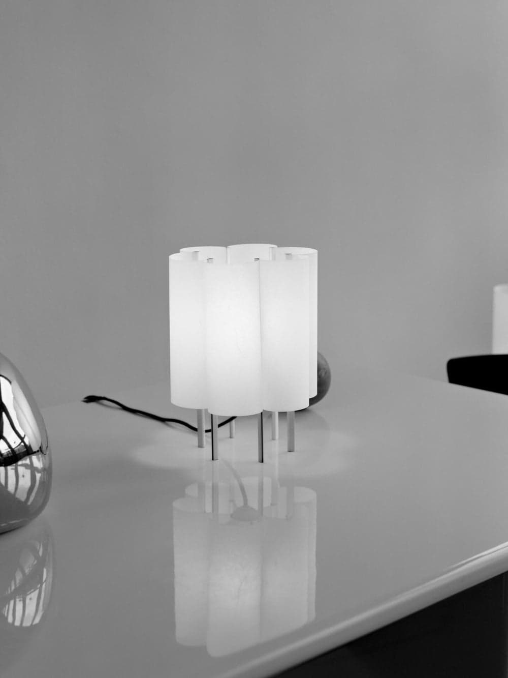 Ferm Living Boe Table Lamp - Silver/Natural — фото 3