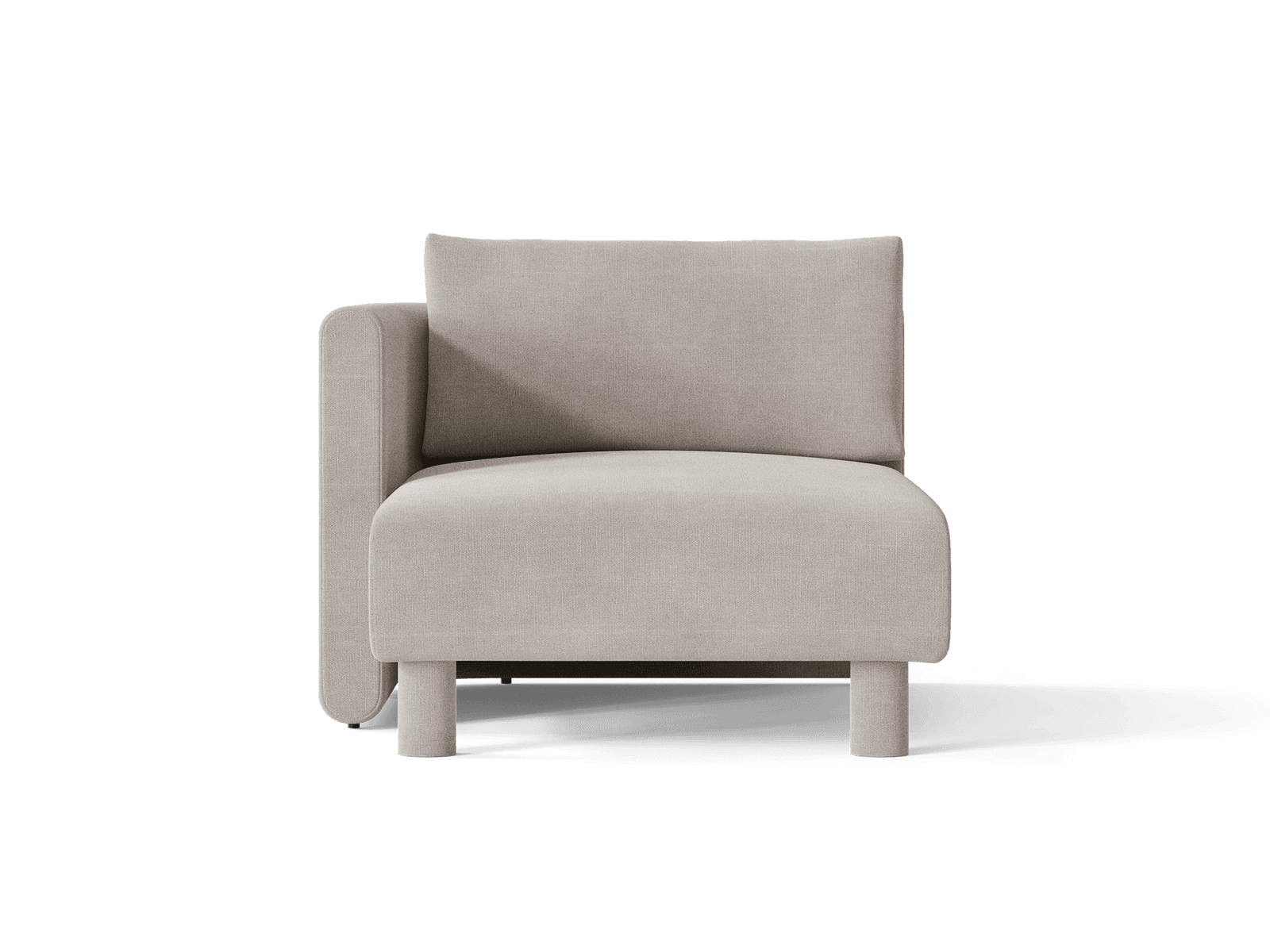 Ferm Living Dase Sofa Chaise Longue Left - Cotton Linen - Natural
