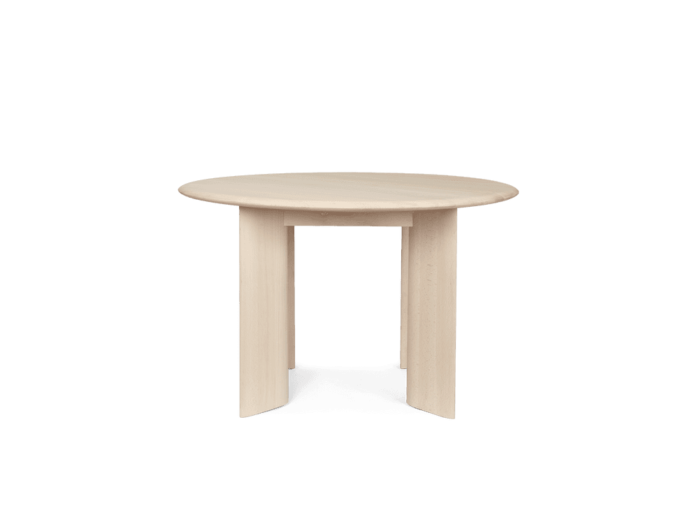 Ferm Living Bevel Table - Round Ø117 - White Oiled Beech — фото 2