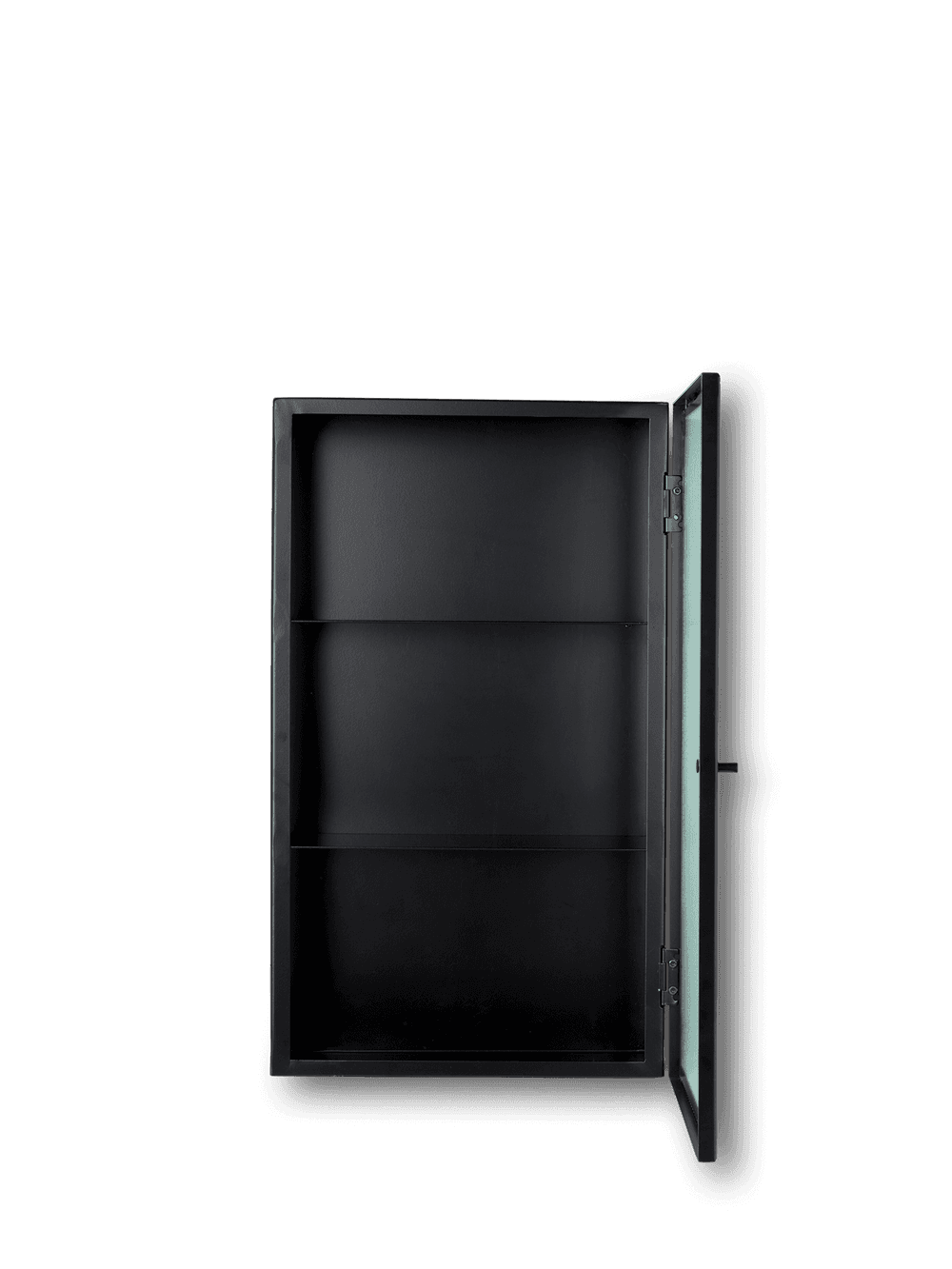 Ferm Living Haze Wall Cabinet - Reeded Glass - Black — фото 7