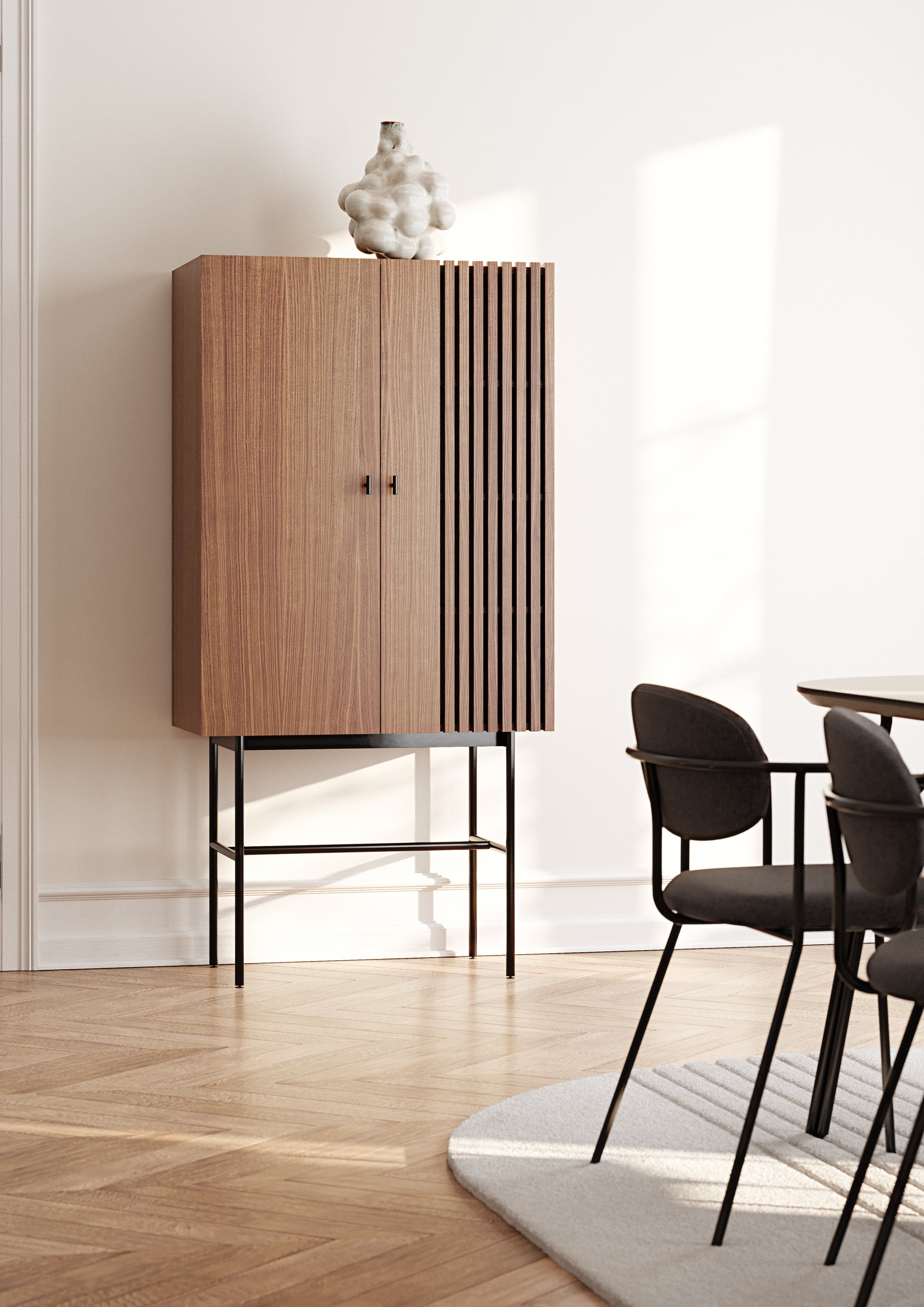 WOUD Array highboard (80 cm) - Walnut — фото 3