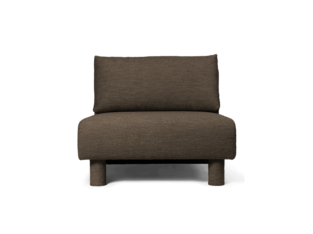 Ferm Living Dase Sofa Center - Soft Bouclé - Dark Brown — фото 2