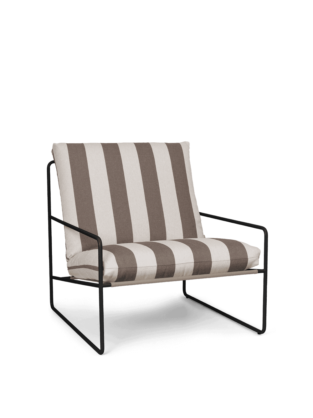 Ferm Living Desert 1-seater - Black - Stripe - Chocolate — фото 2
