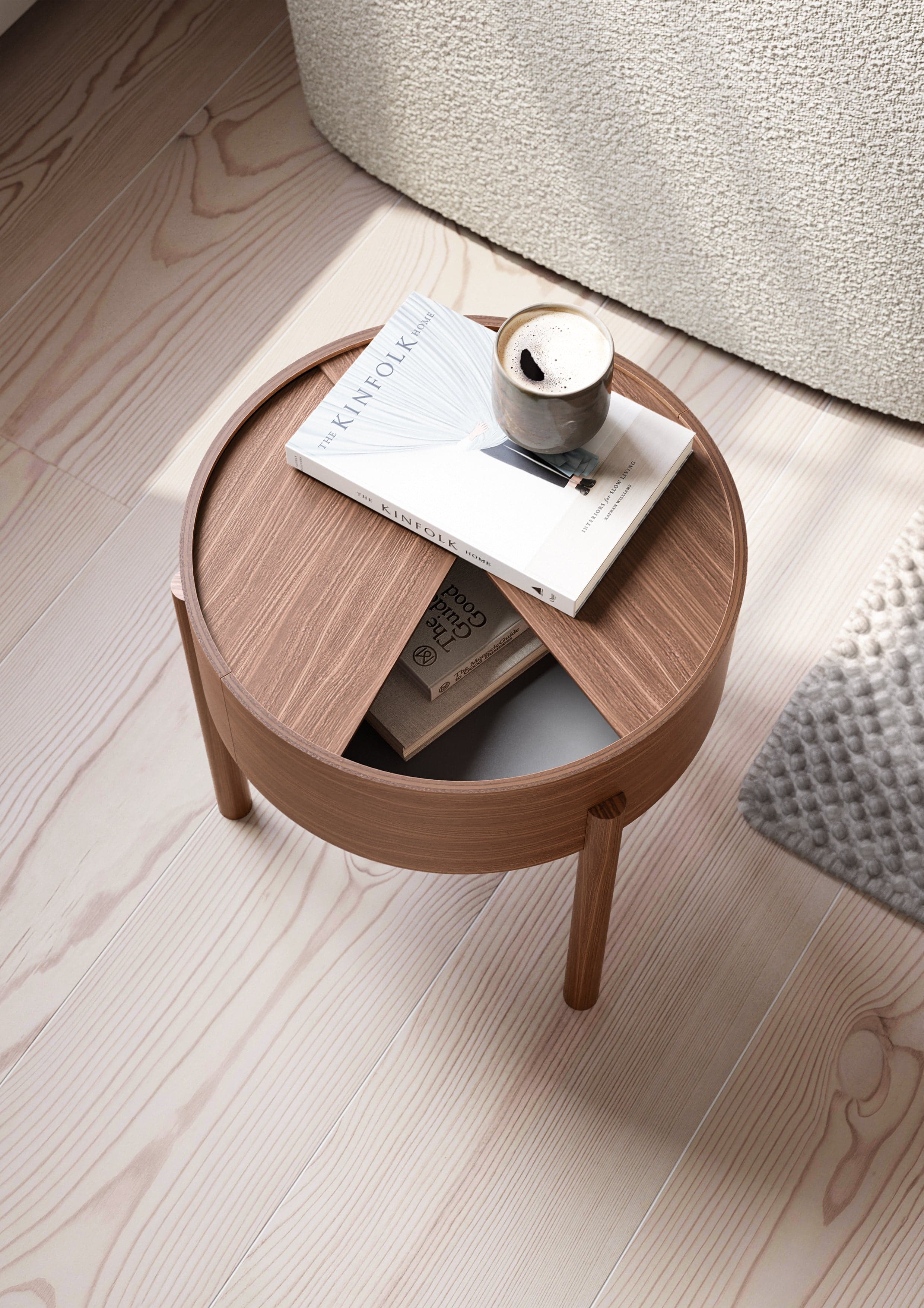 WOUD Arc side table (42 cm) - Walnut — фото 4