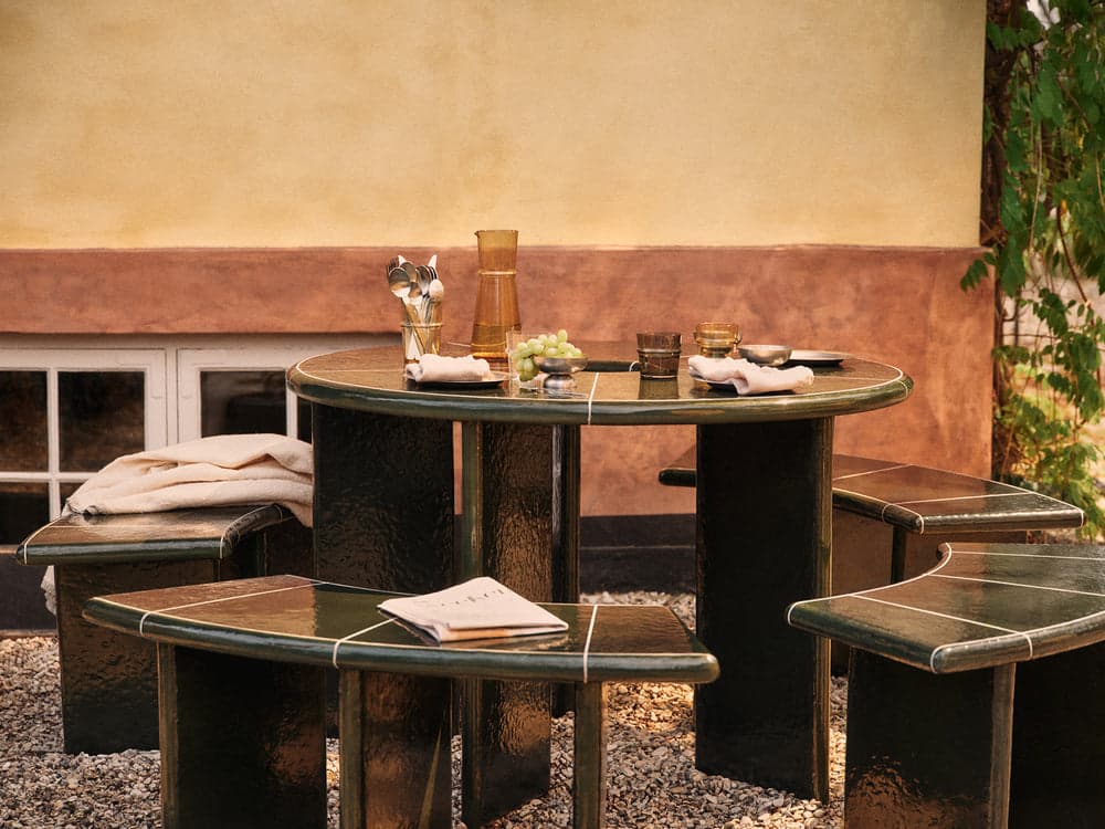 Ferm Living Deya Dining Table - Dark Green — фото 3