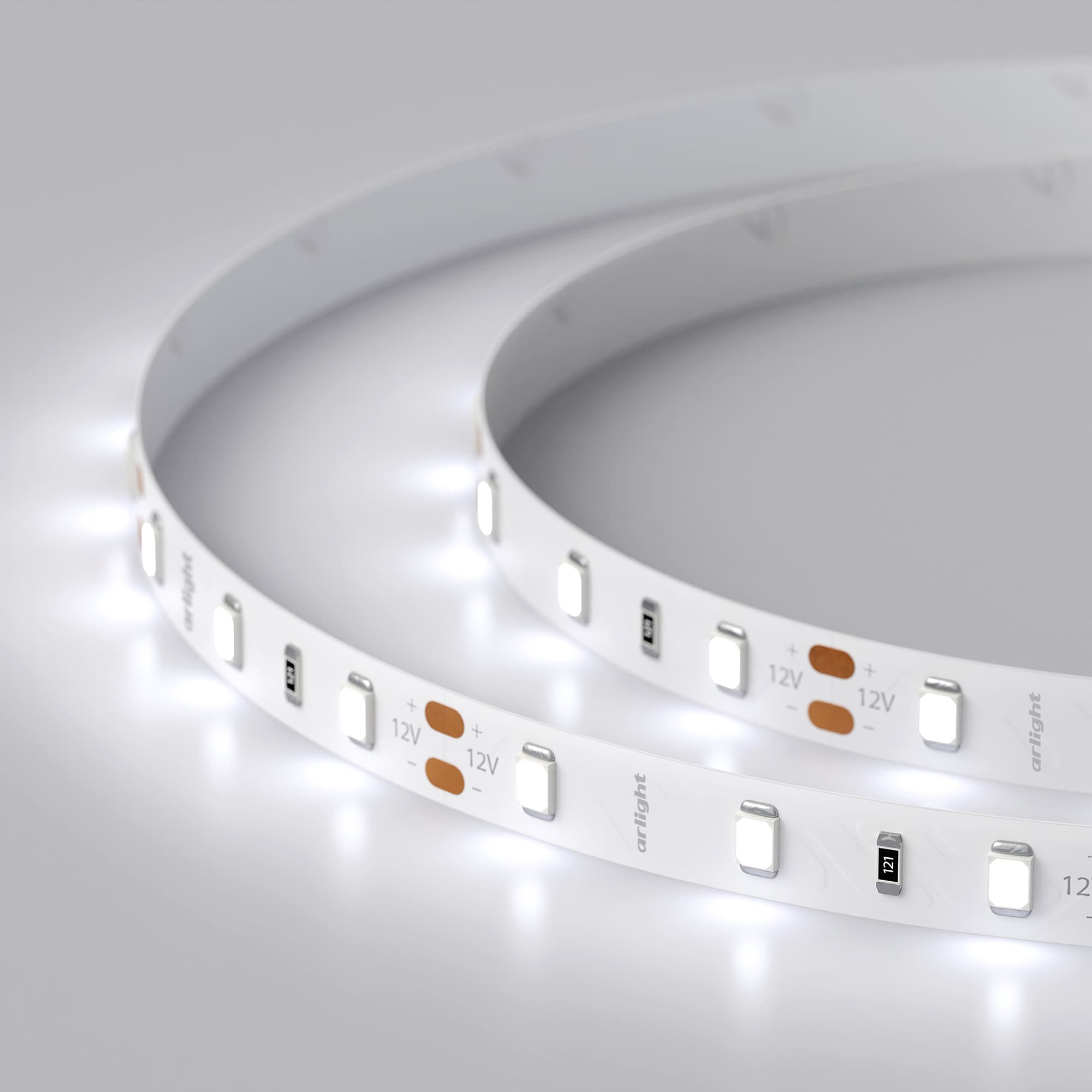 Светодиодная лента RT 2-5000 12V Cool 8K (2835, 300 LED, PRO) (Arlight, 7.2 Вт/м, IP20) 016889 — фото 2