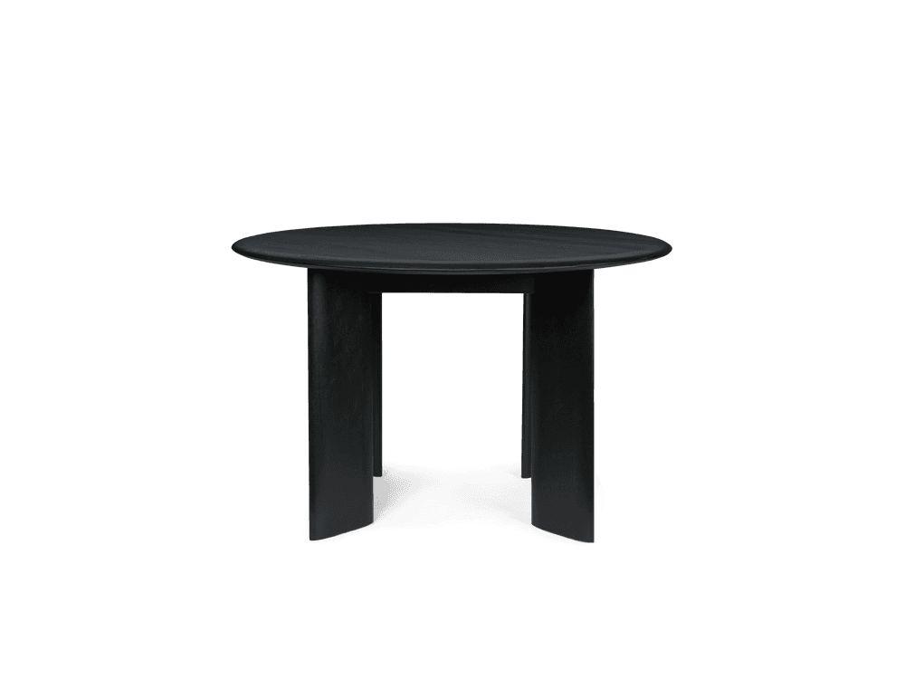 Ferm Living Bevel Table - Round Ø117 - Black Oiled Beech — фото 2