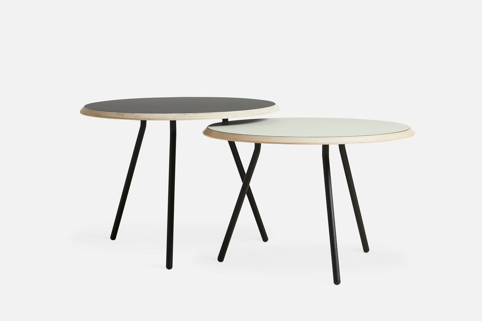 WOUD Soround coffee table - Black (Ø60xH49) — фото 4