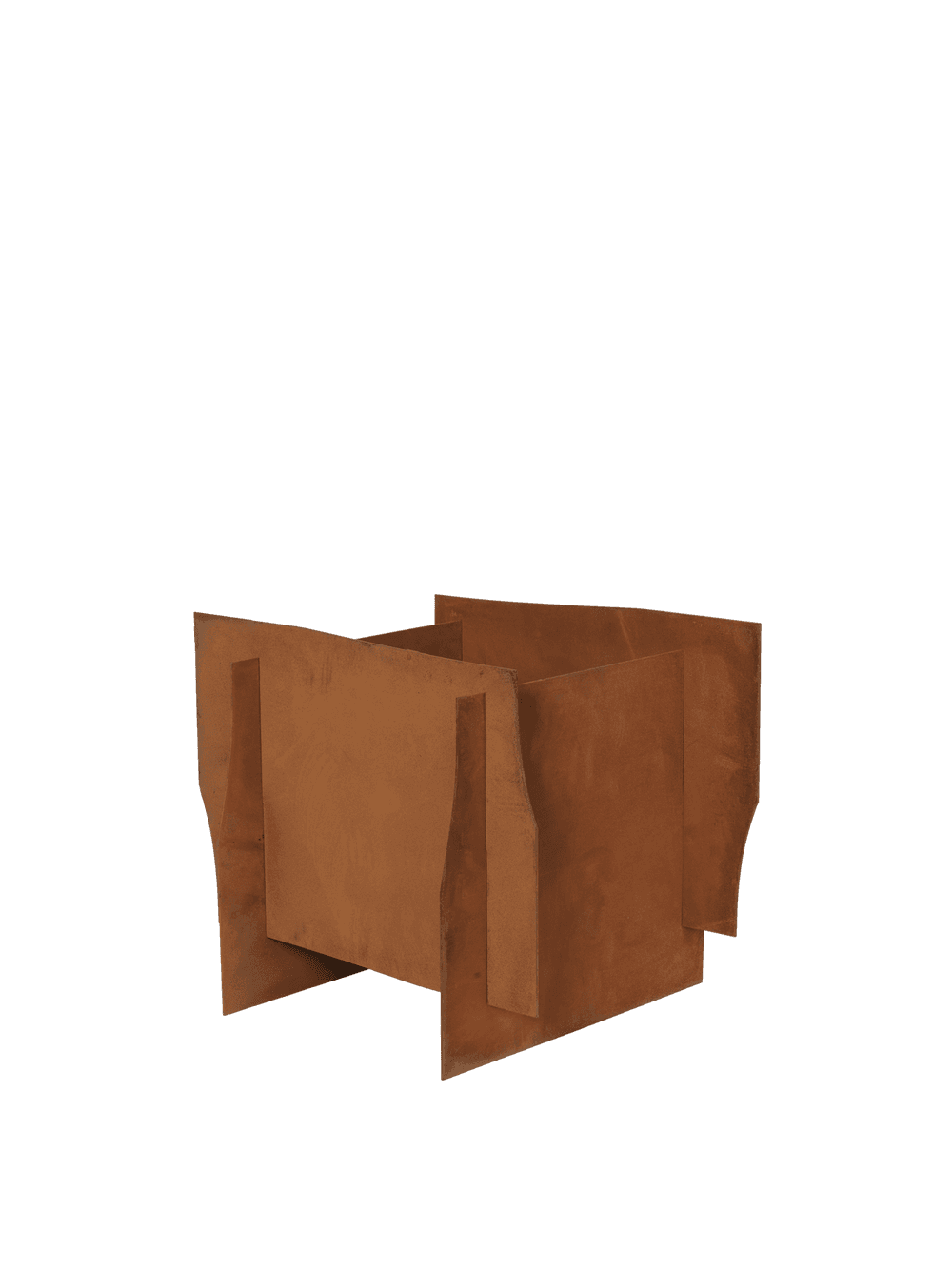 Ferm Living Lapel Planter - Square - Rust — фото 2
