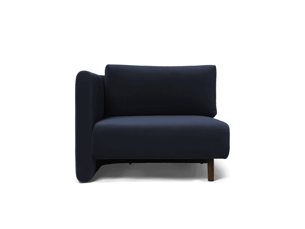 Ferm Living Dase Sofa Armrest Left - Rich Velvet - Navy — фото 3