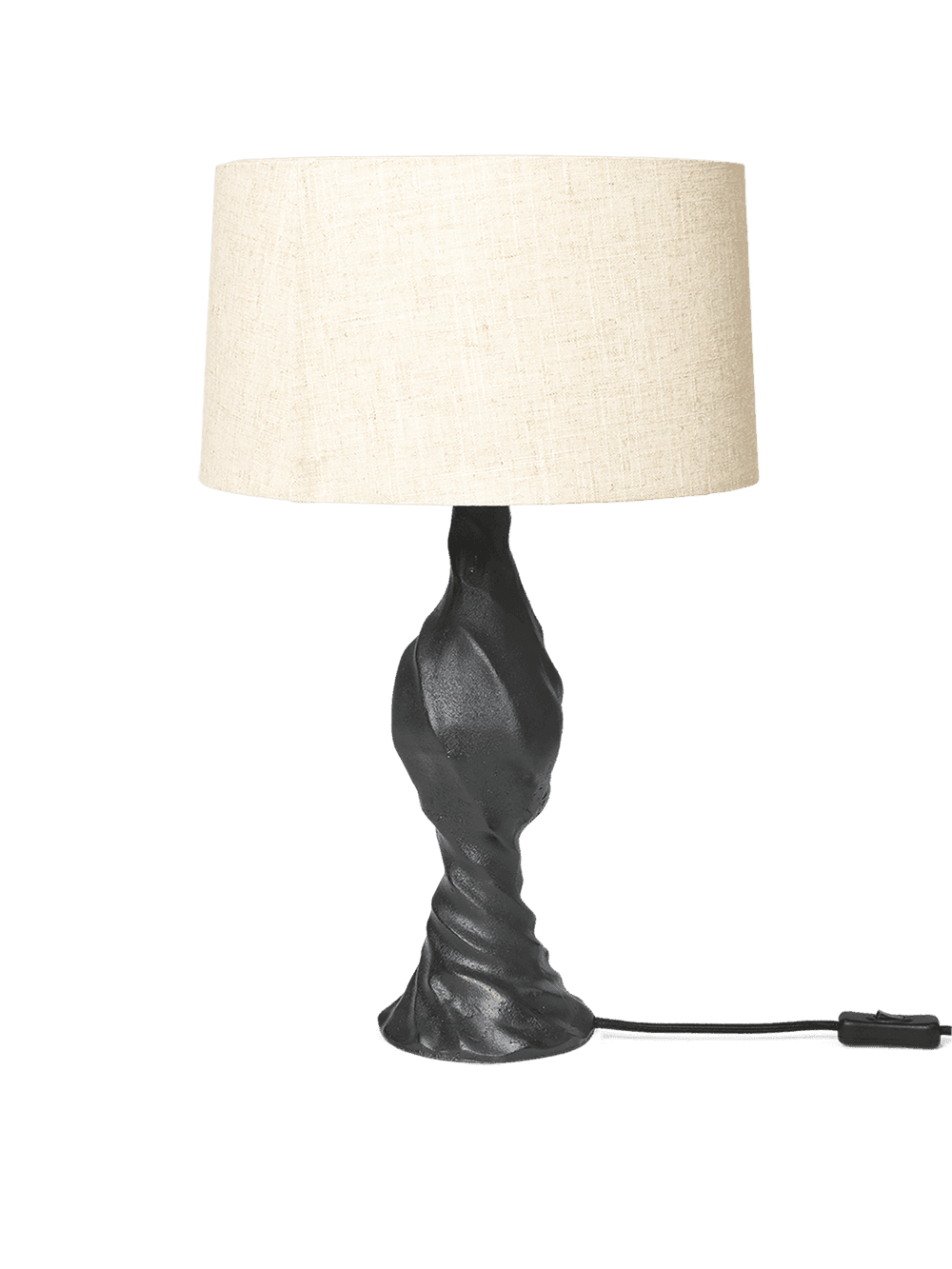 Ferm Living Moltan Lamp Base - Black — фото 5