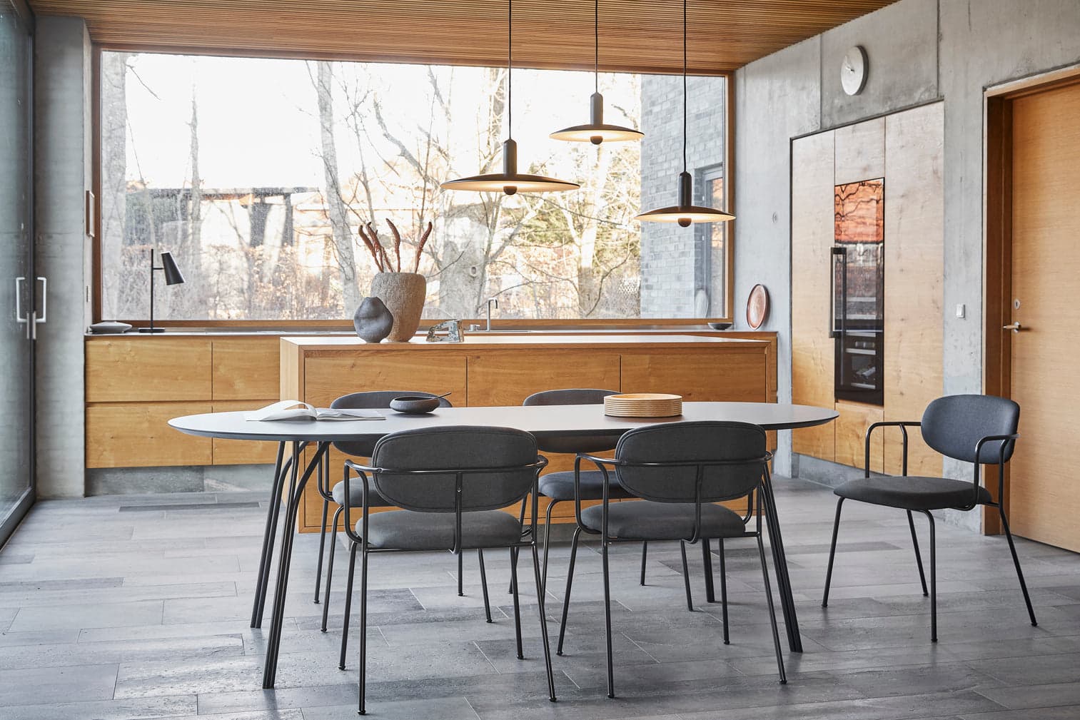 WOUD Tree dining table (220 cm) - Charcoal black/black — фото 5