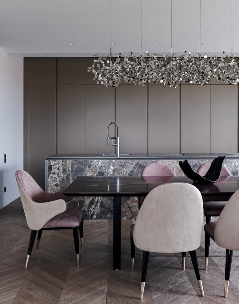 Terzani Argent 6 linear multi light pendant — фото 5
