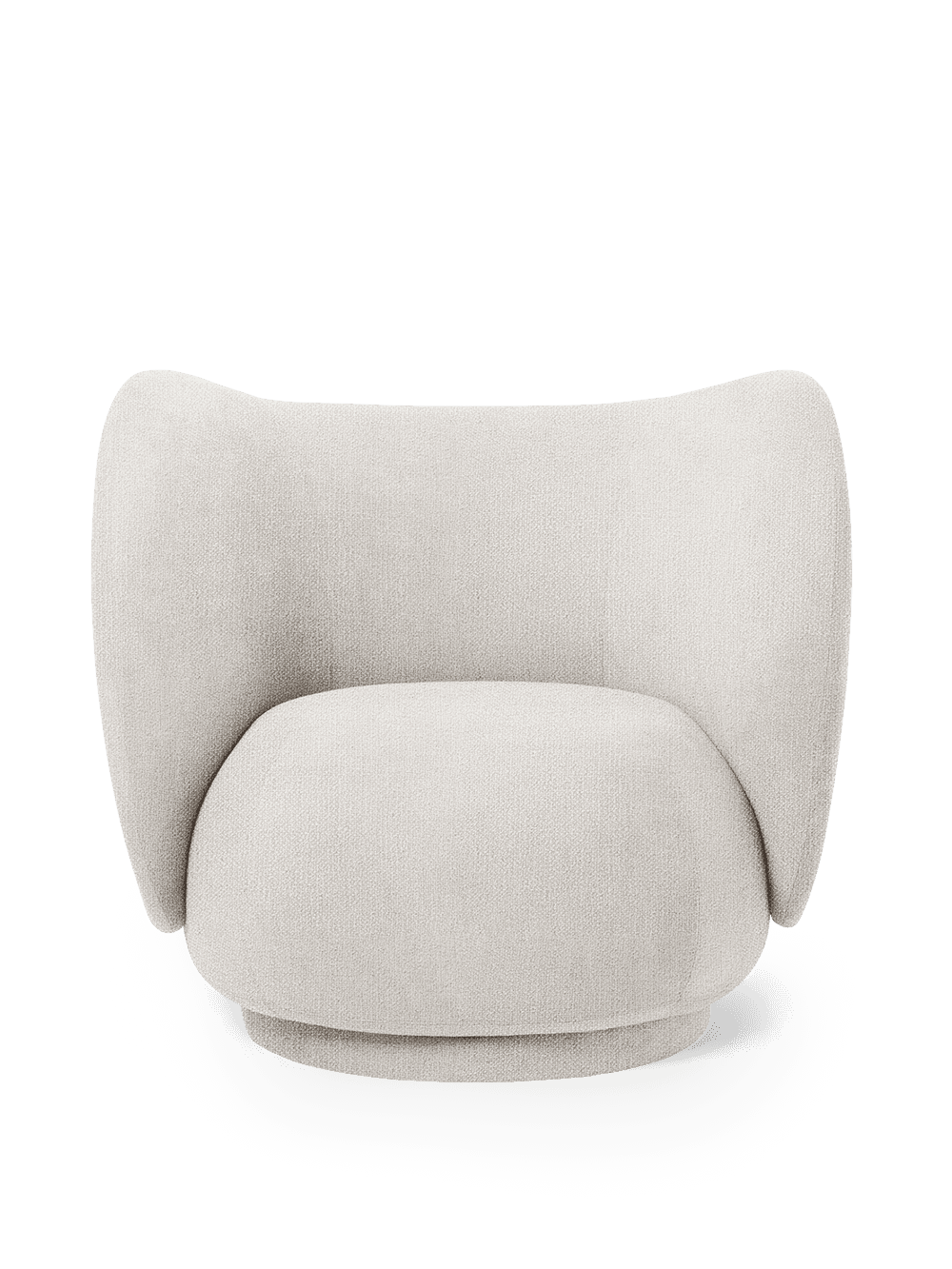 Ferm Living Rico Lounge Chair - Swivel - Bouclé - Off-White — фото 2