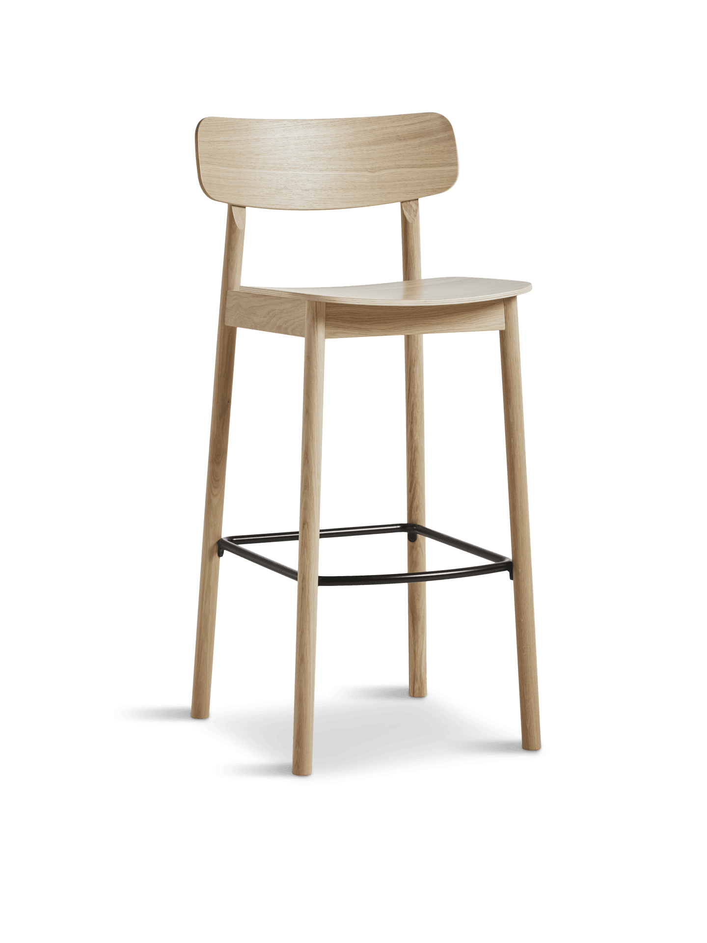 WOUD Soma bar stool - White pigmented oak — фото 2