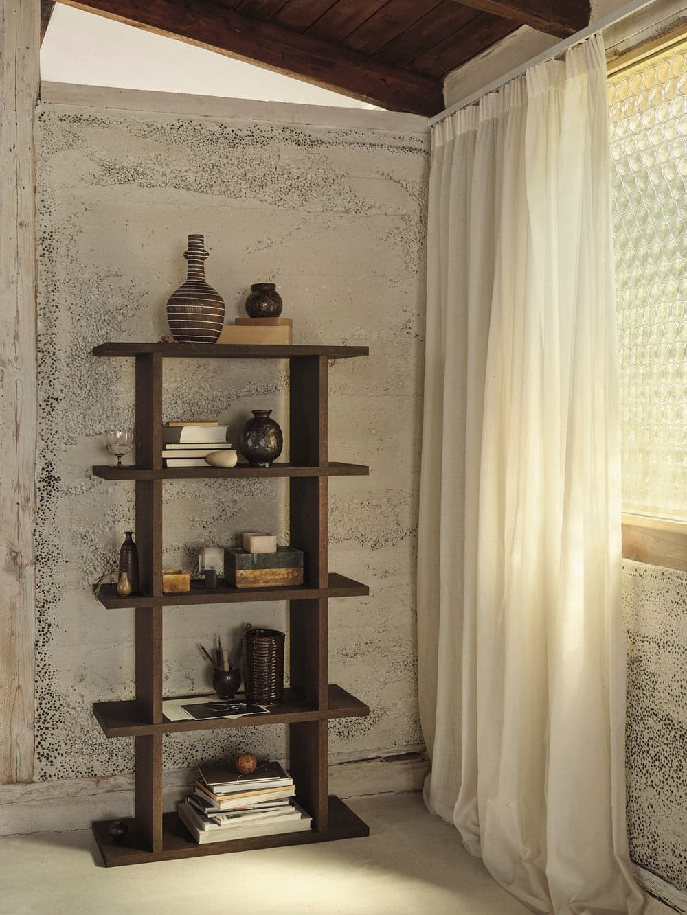 Ferm Living Kona Bookcase - 1x4 - Dark Stained Oak — фото 3