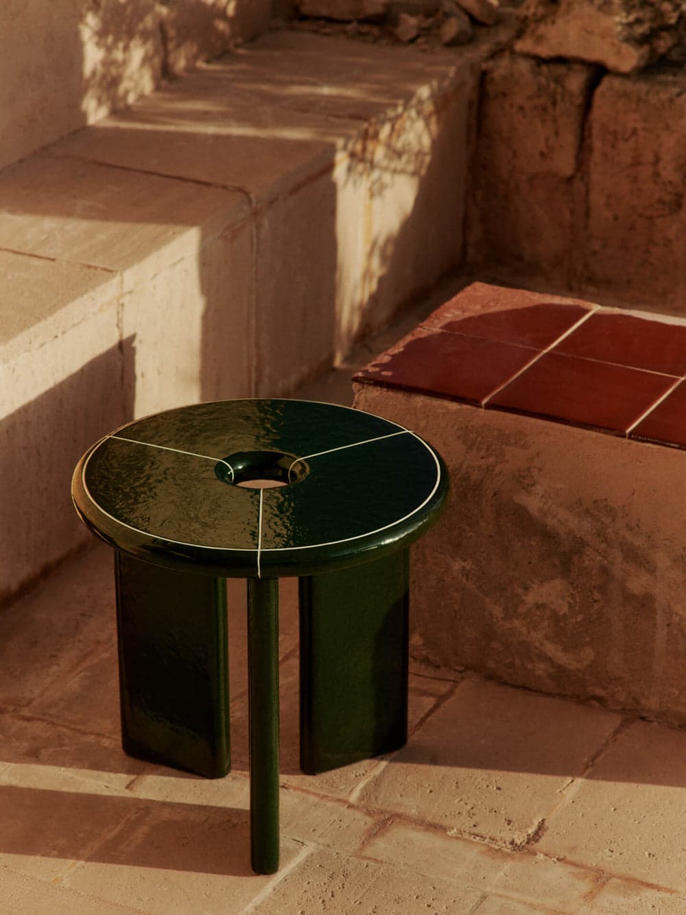 Ferm Living Deya Side Table - Dark Green — фото 3