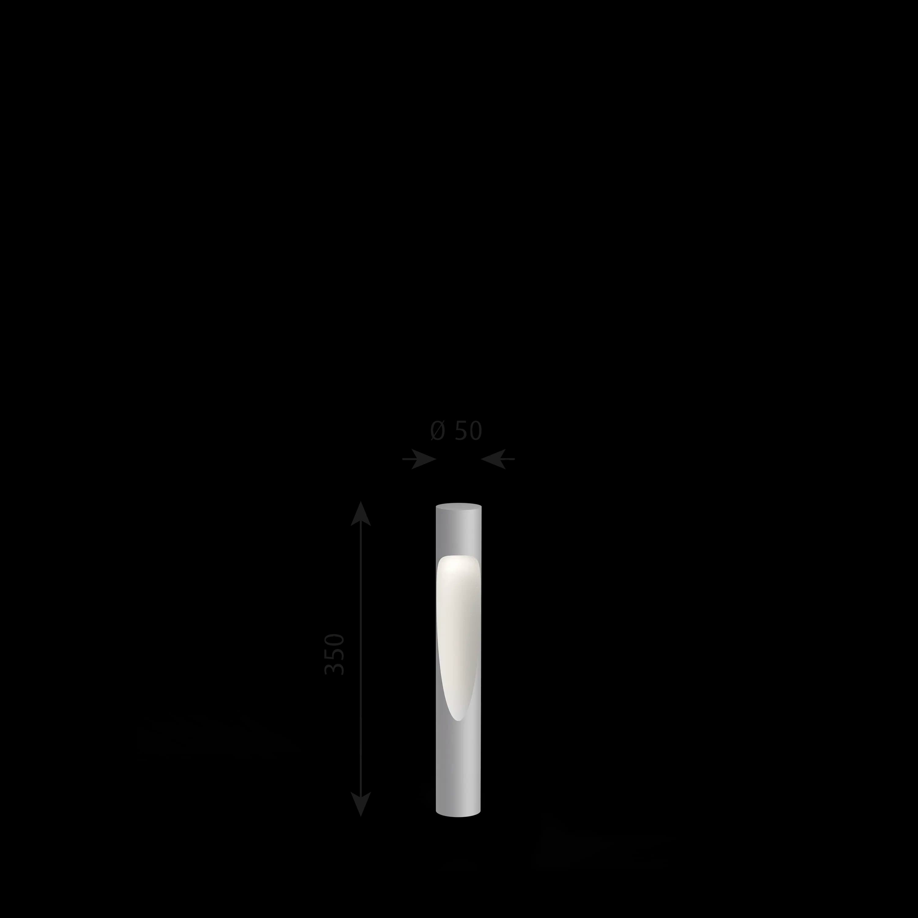 Louis Poulsen Flindt Garden Bollard Aluminium colour texture SHORT — фото 2