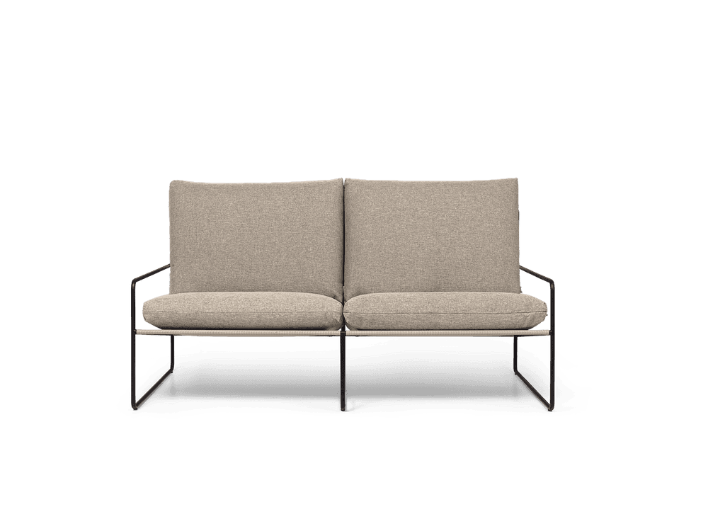Ferm Living Desert 2-seater - Black - Dolce - Dark Sand — фото 2
