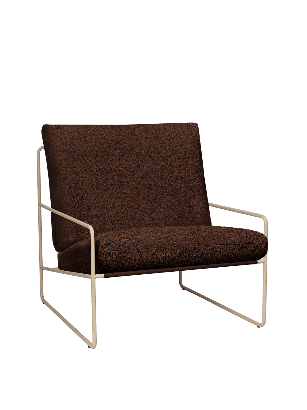 Ferm Living Desert 1-seater - Cashmere - Pure Bouclé - Chestnut — фото 2