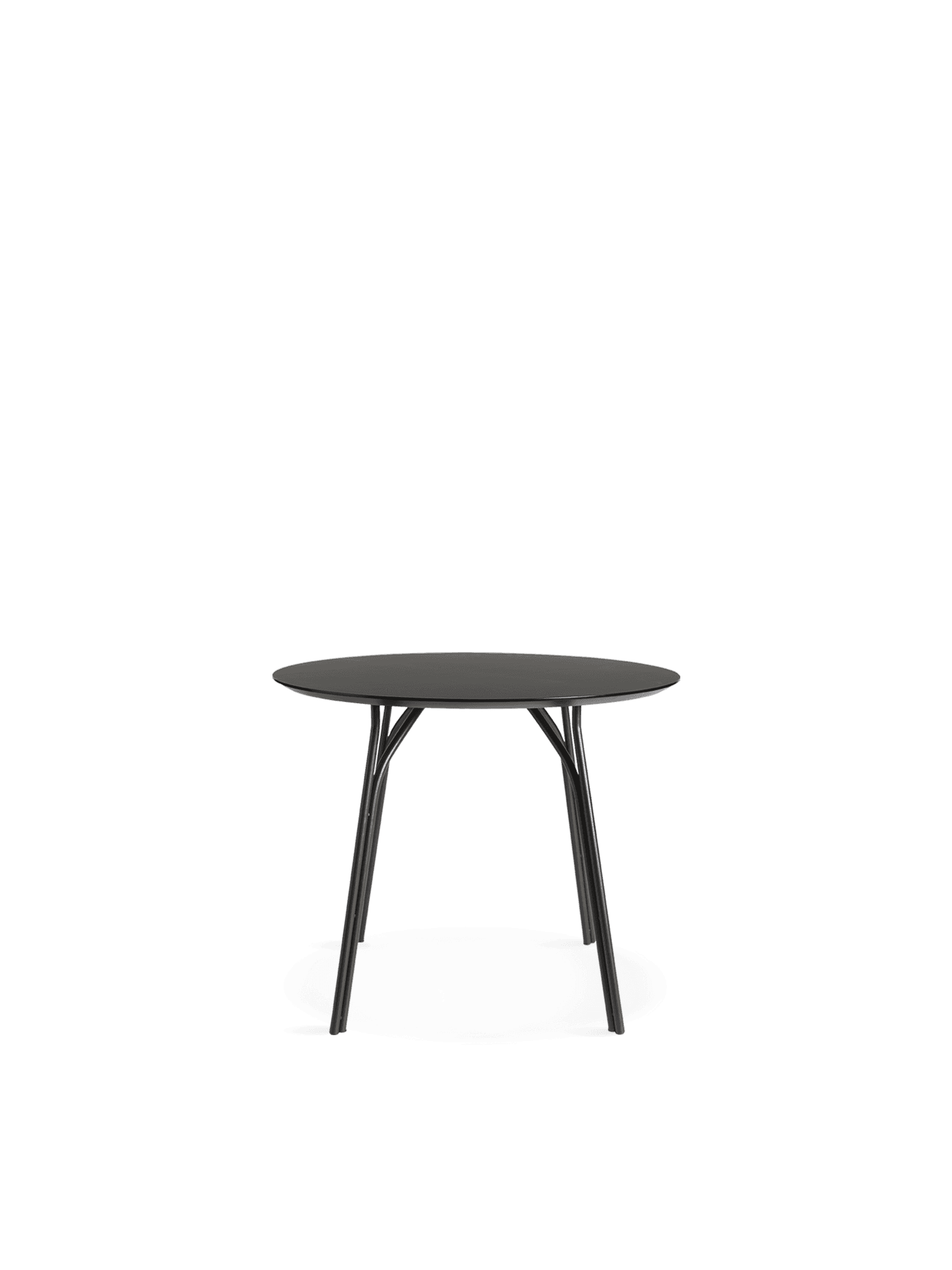 WOUD Tree dining table (90 cm) - Charcoal black/black — фото 3