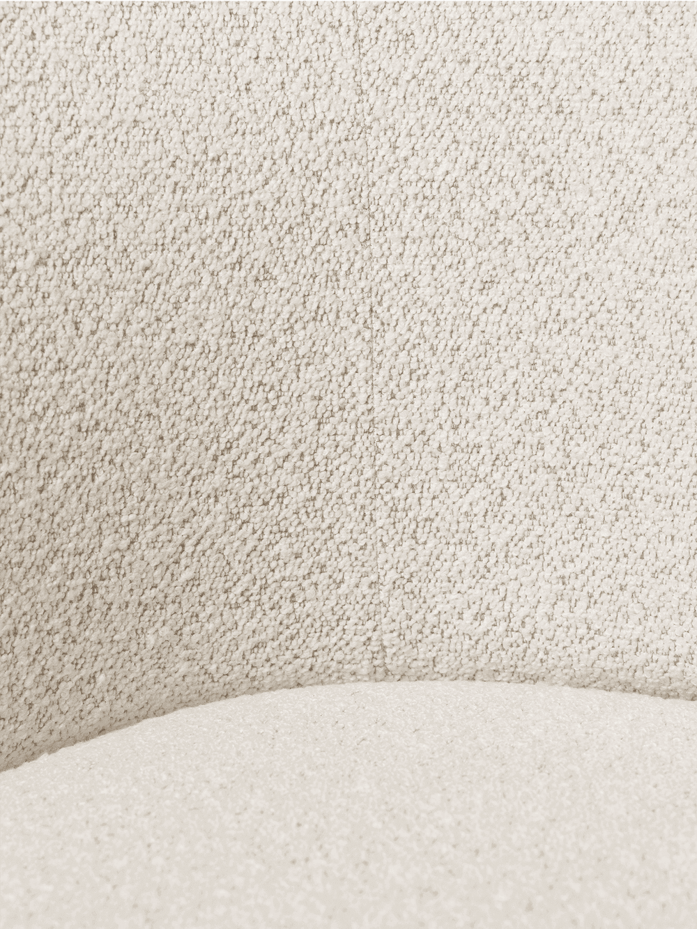 Ferm Living Rico Dining Chair - Cashmere - Soft Bouclé - Off-White/Sand — фото 5