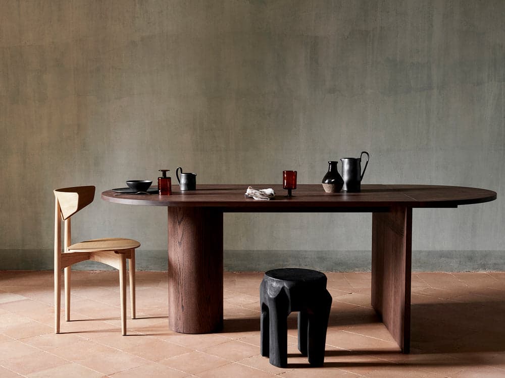 Ferm Living Pylo Dining Table - Dark Stained Oak — фото 3