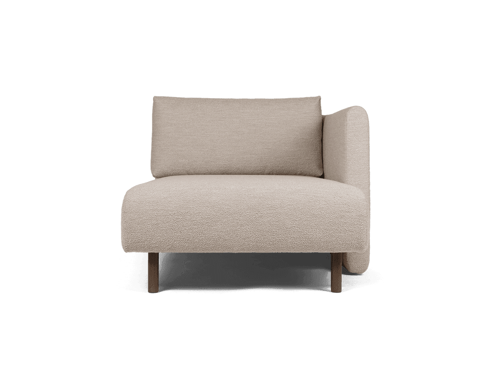 Ferm Living Dase Sofa Chaise Longue Right - Soft Bouclé - Natural — фото 3