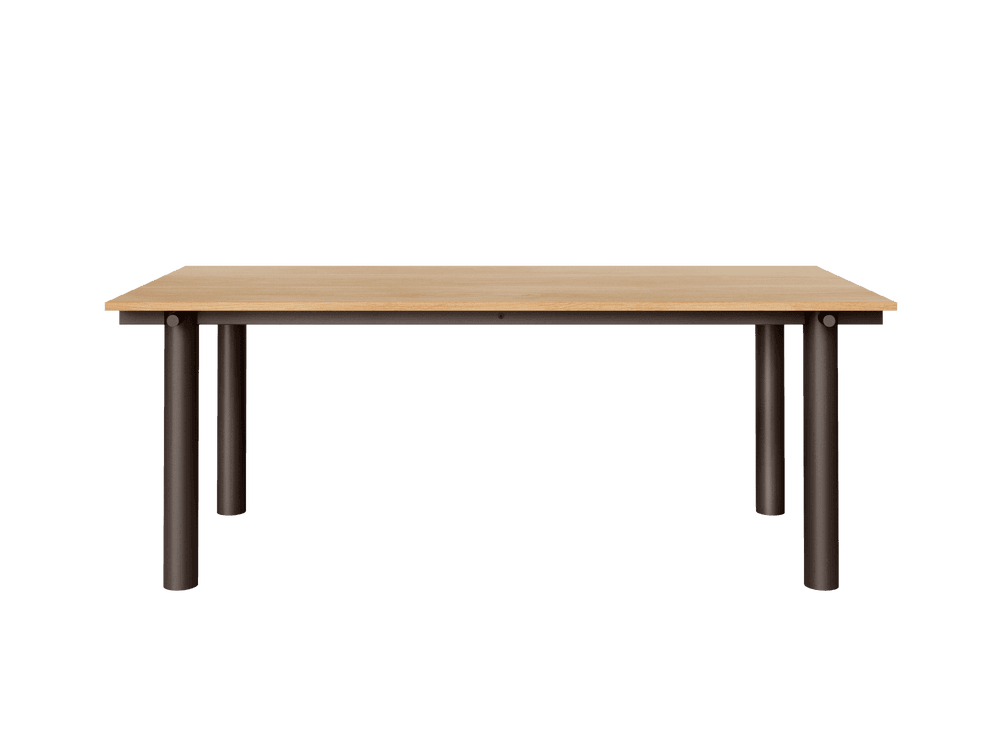Ferm Living Atura Dining Table - Dark Chocolate/Natural Oak Veneer — фото 2