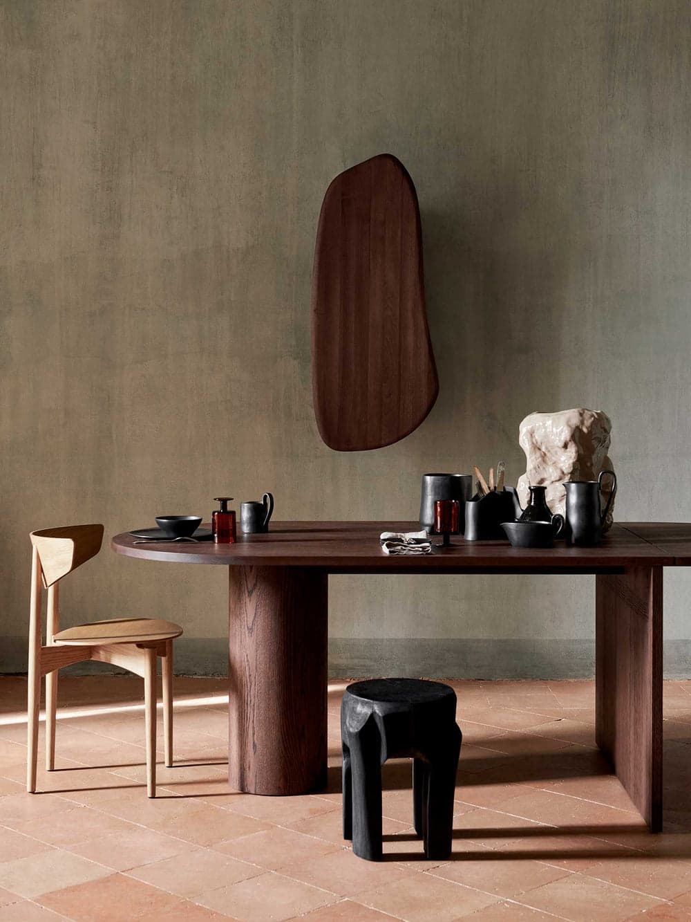 Ferm Living Feve Wall Cabinet - Walnut — фото 7