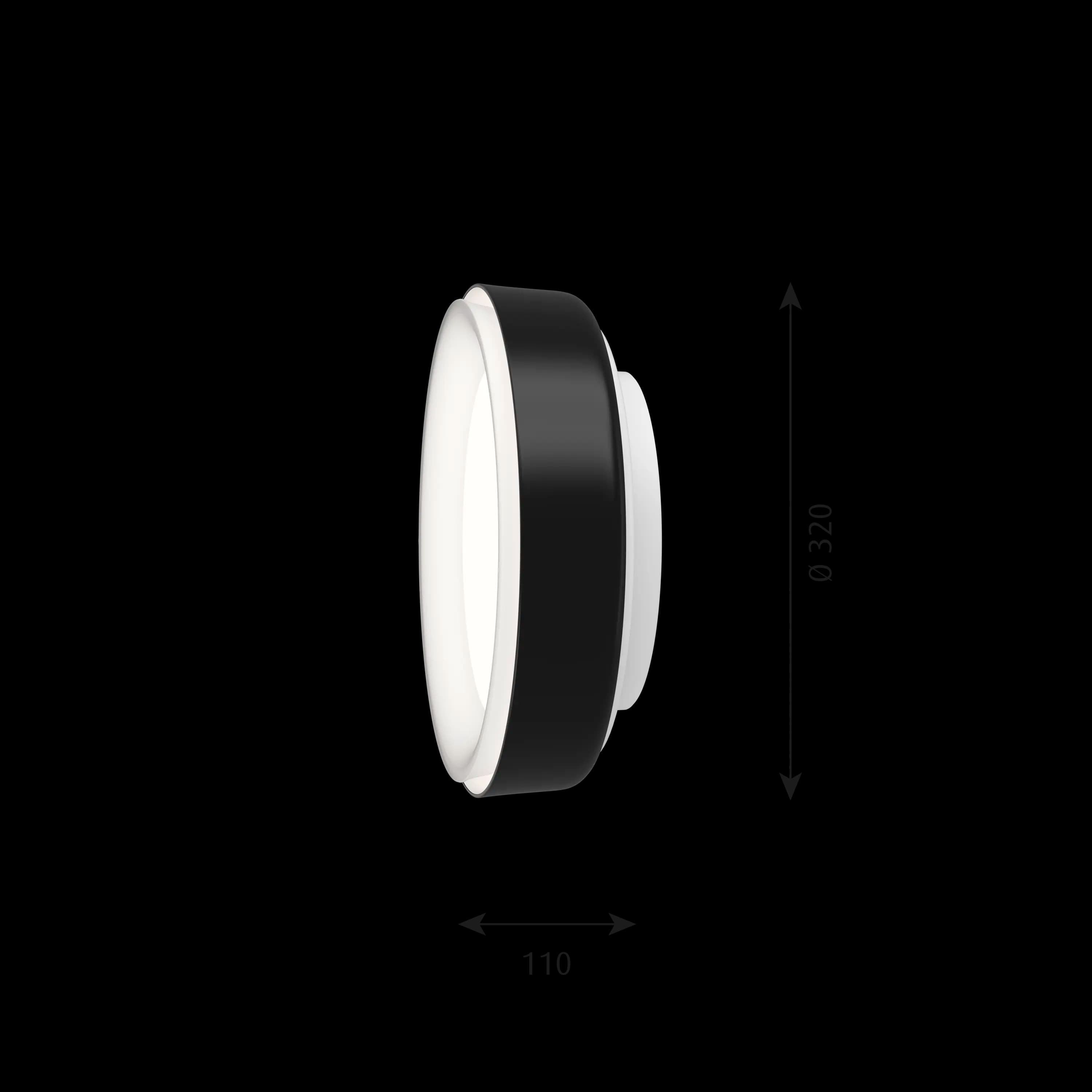 Louis Poulsen LP Grand Wall Lamp Black Ø 320 — фото 3