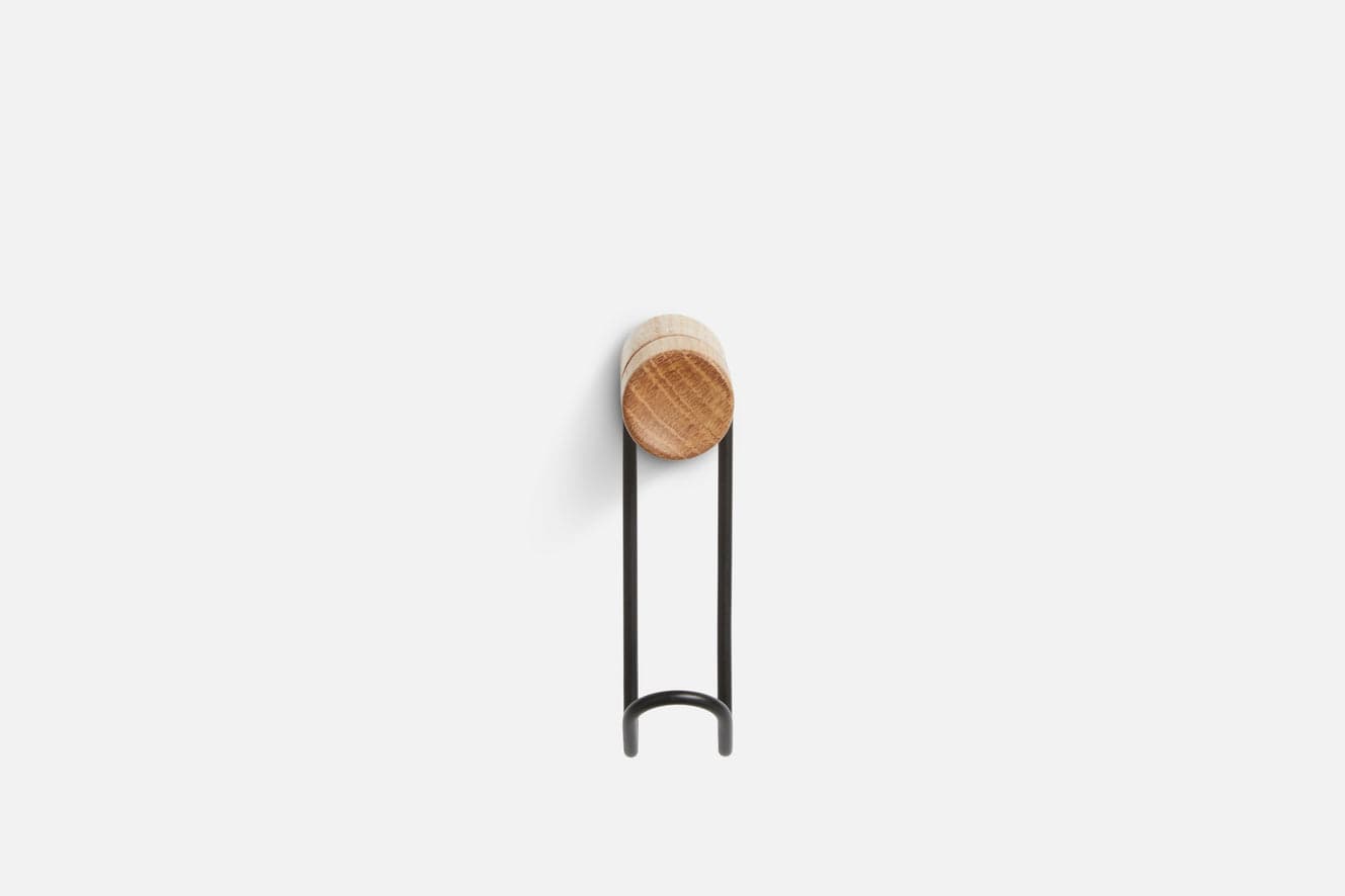 WOUD Around wall hanger (Small) - Oak/Black — фото 5